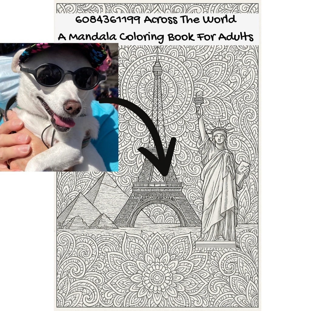 6084361199 Across The World: A Mandala Coloring Book For Adults