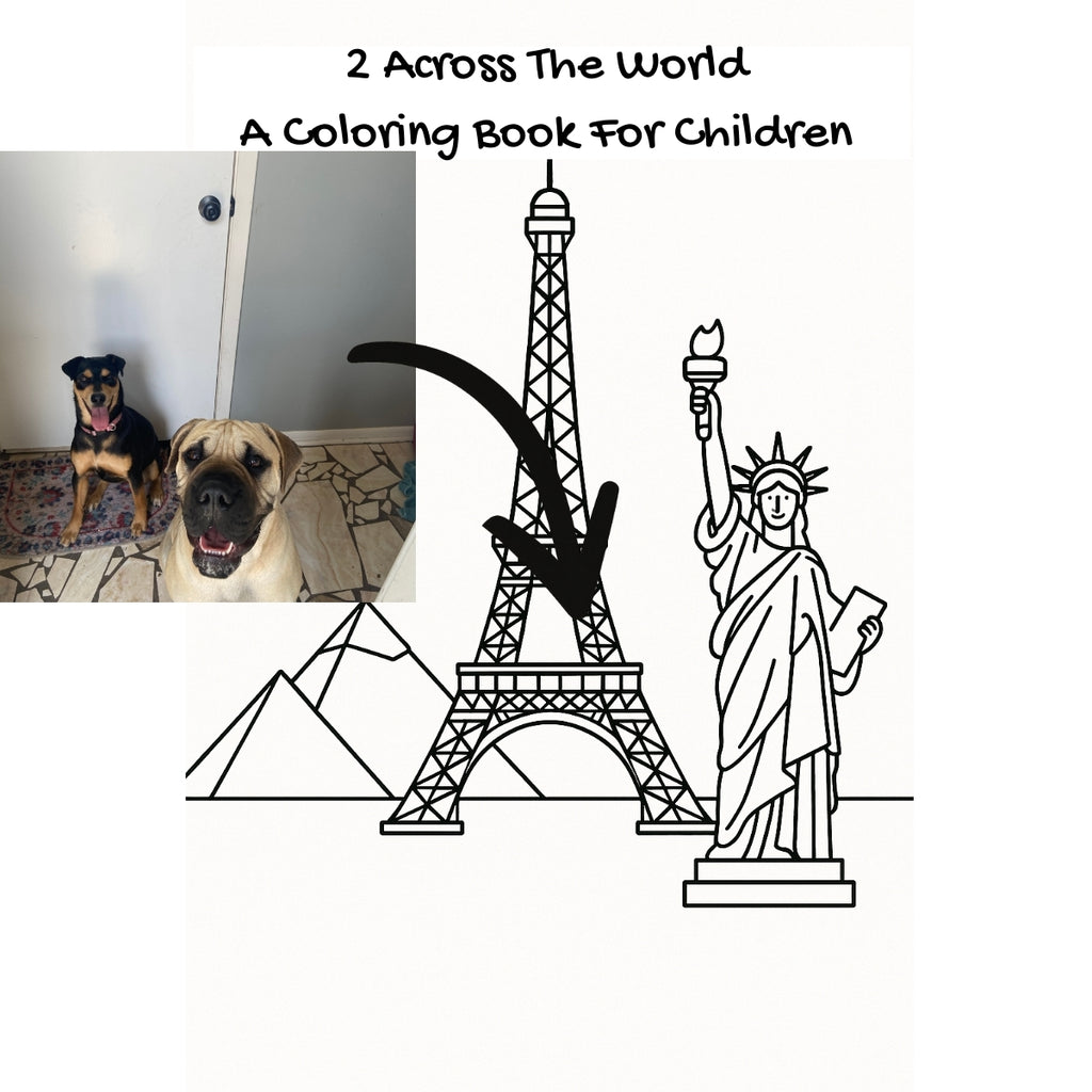 2 Across The World: A Coloring Book For Children