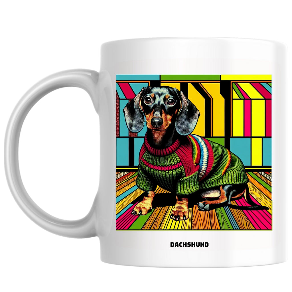 dachshund the Magnificent: Pop Art Coffee Mug