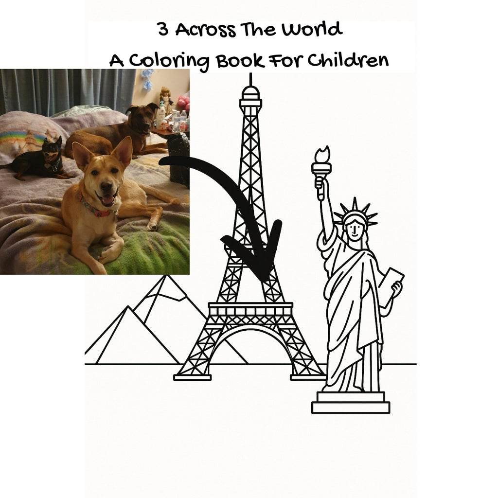 3 Across The World: A Coloring Book For Children
