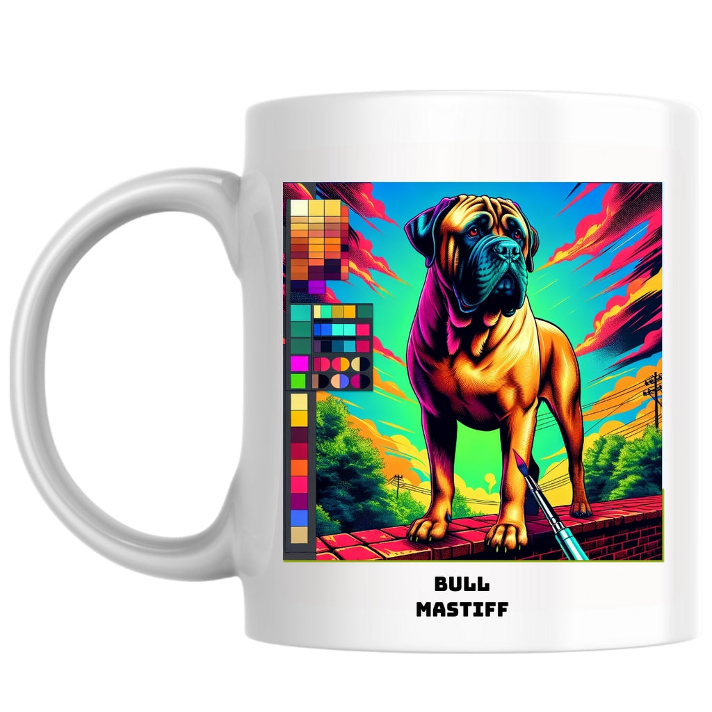 Bull mastiff the Magnificent: Pop Art Coffee Mug