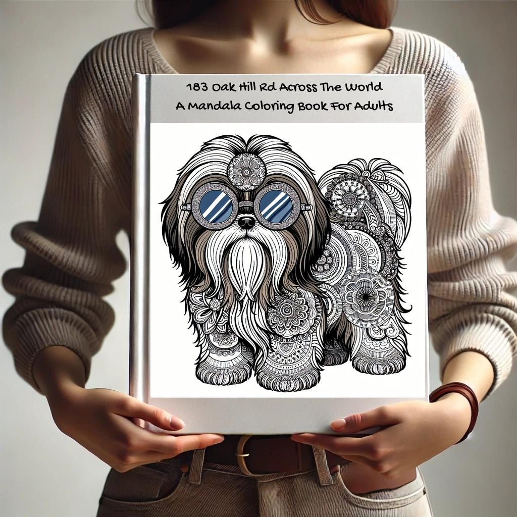 183 Oak Hill Rd Across The World: A Mandala Coloring Book For Adults