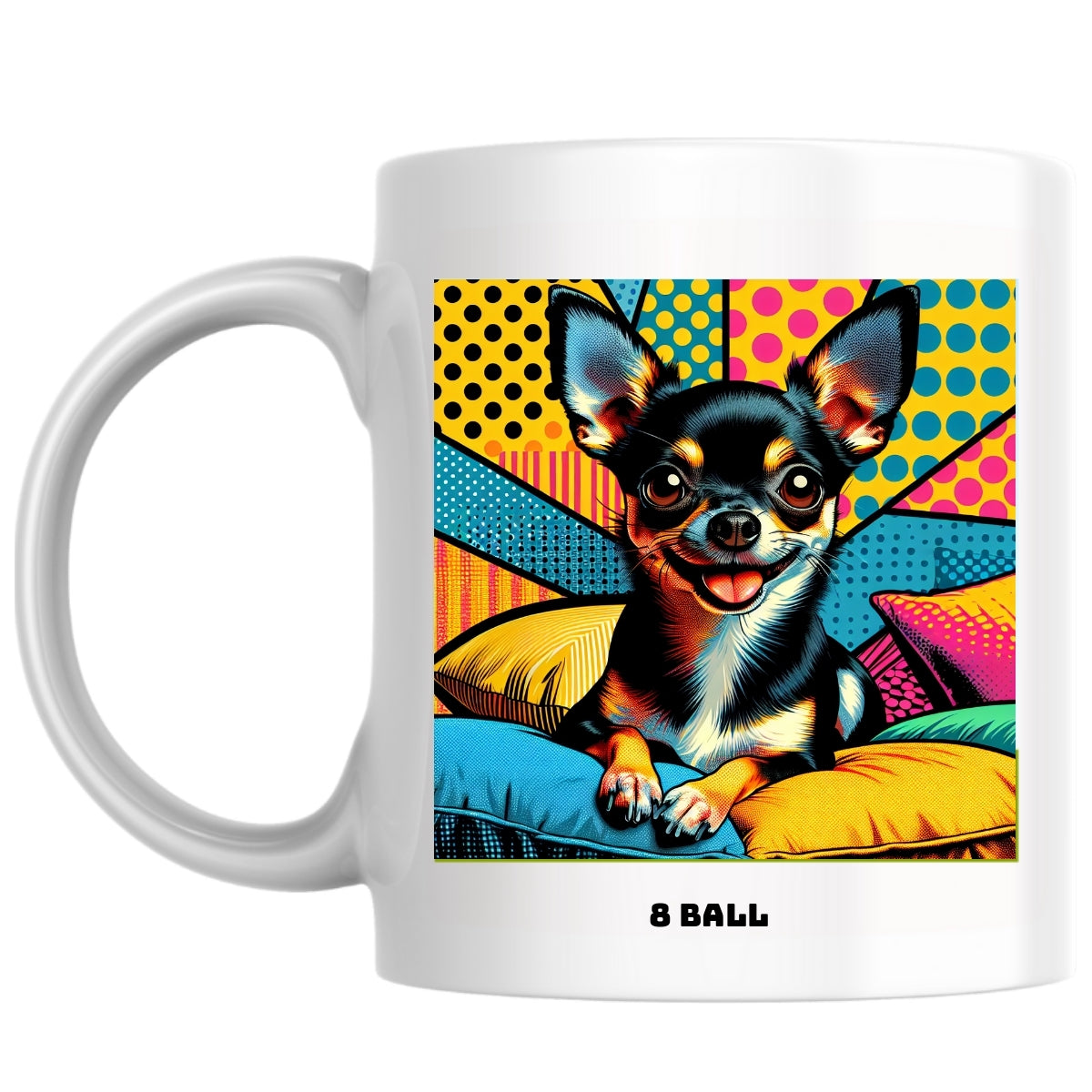 8 ball the Magnificent: Pop Art Coffee Mug