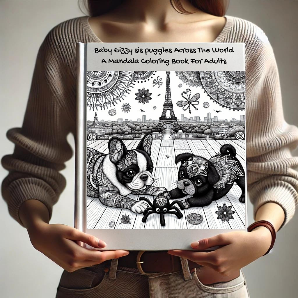Baby Gizzy sis puggles Across The World: A Mandala Coloring Book For Adults