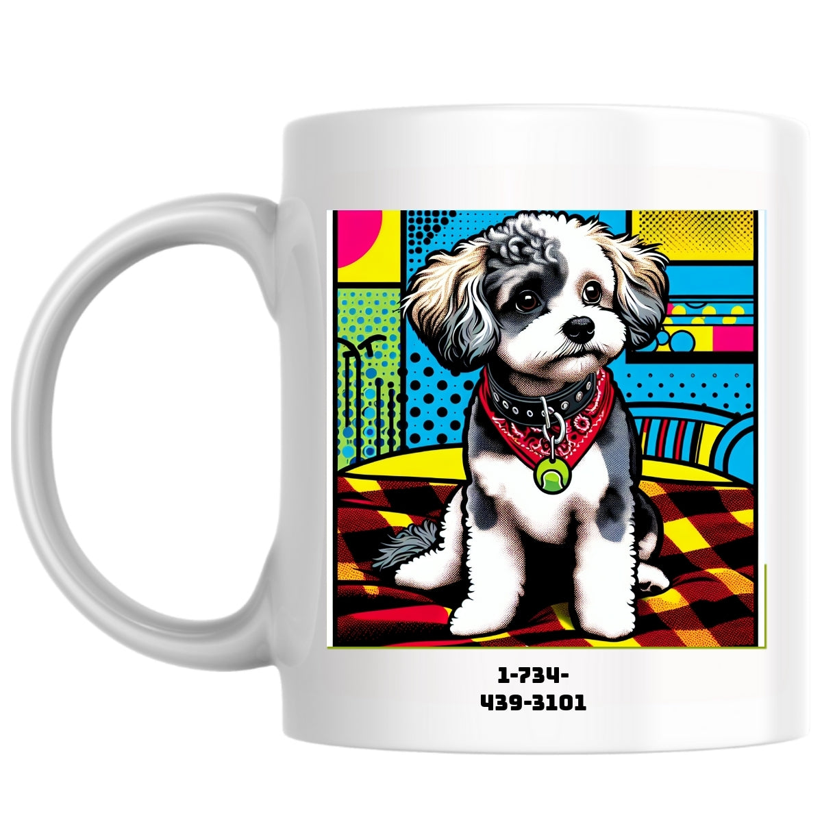 1-734-439-3101 the Magnificent: Pop Art Coffee Mug