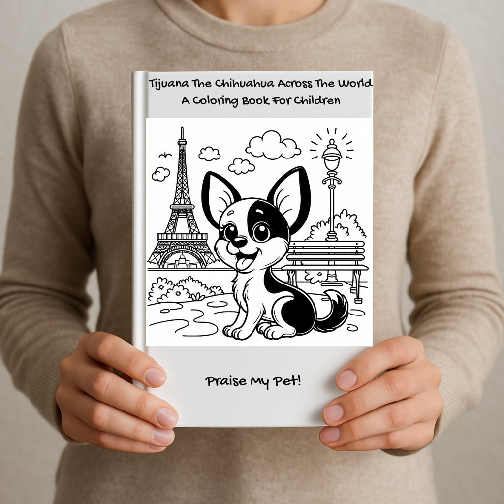 Tijuana The Chihuahua Across The World: A Coloring Book For Children