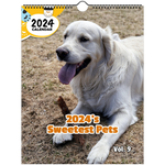 2024's Sweetest Pets Volume Nine: 2024 Wall Calendar (Published)