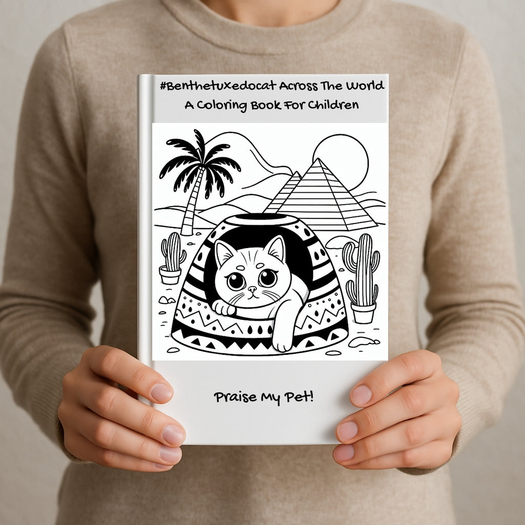 #Benthetuxedocat Across The World: A Coloring Book For Children