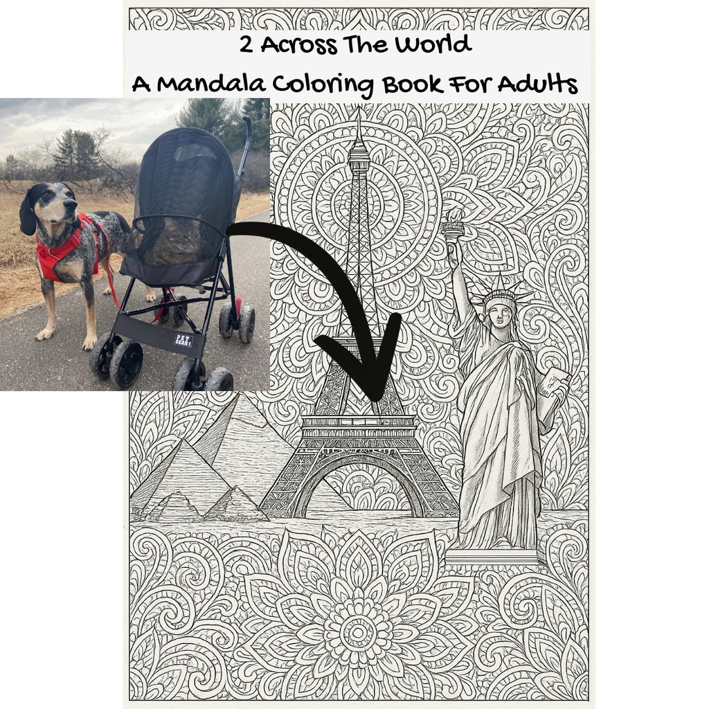 2 Across The World: A Mandala Coloring Book For Adults