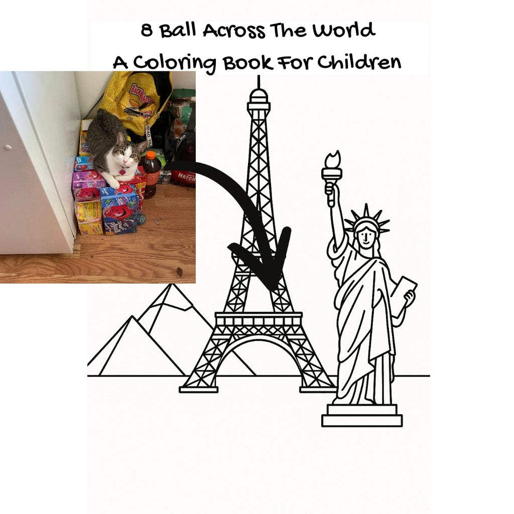 8 Ball Across The World: A Coloring Book For Children