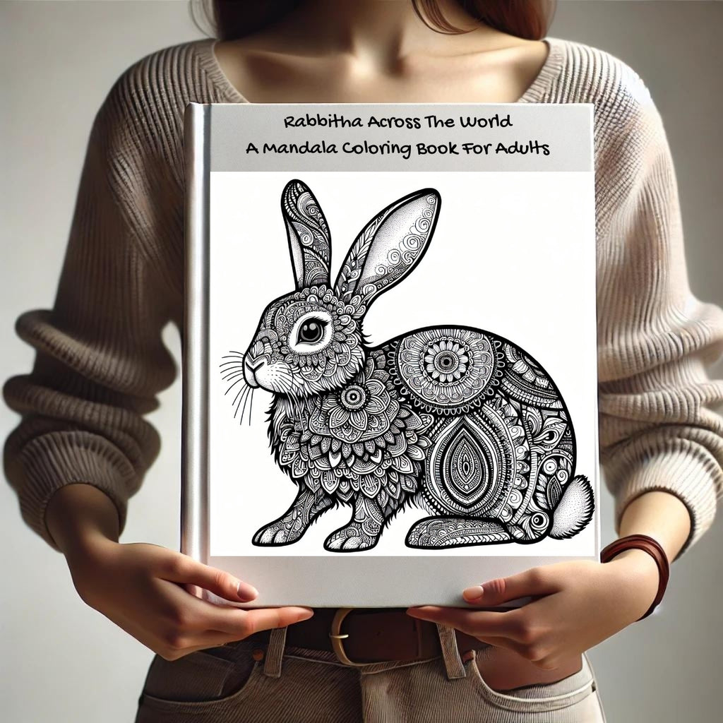 Rabbitha Across The World: A Mandala Coloring Book For Adults