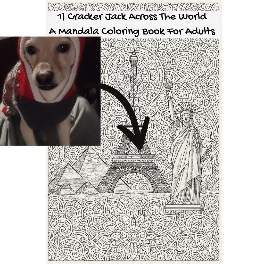 1) Cracker Jack Across The World: A Mandala Coloring Book For Adults