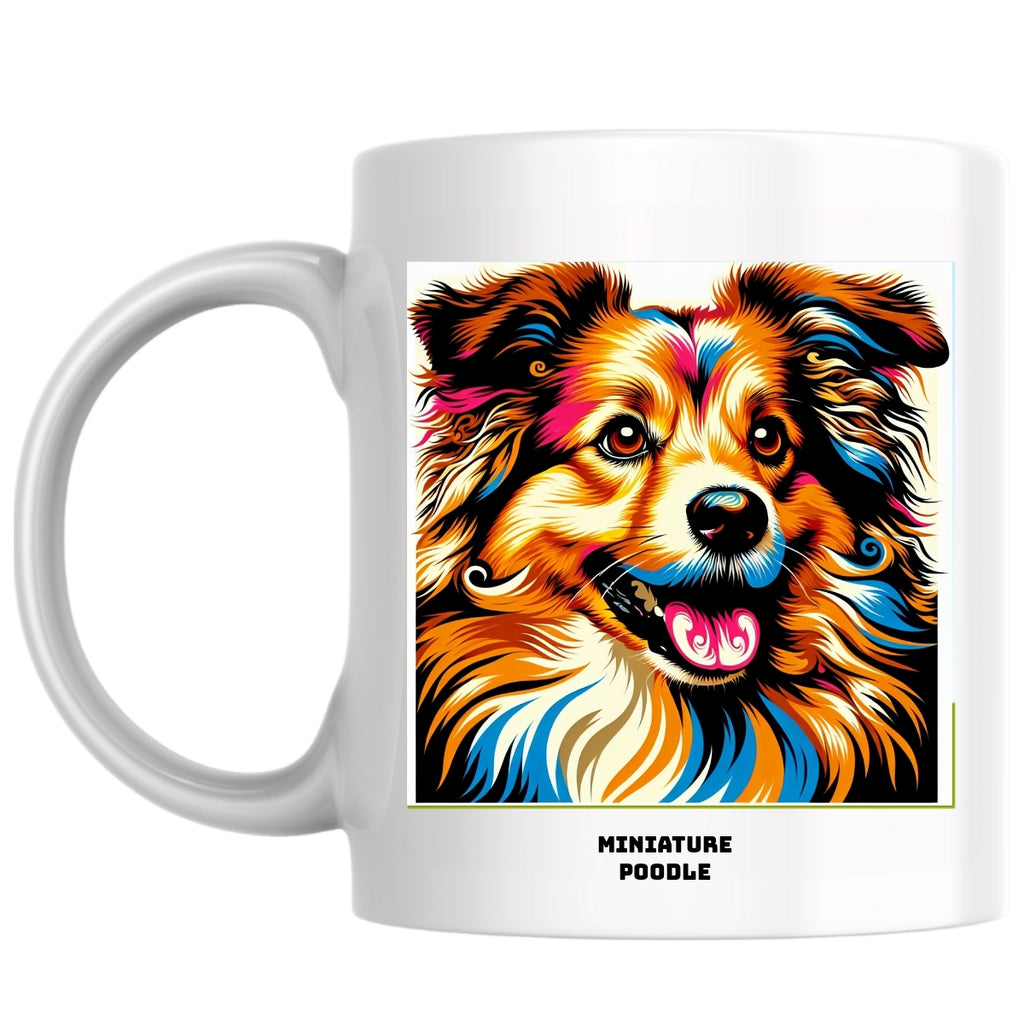 Miniature poodle the Magnificent: Pop Art Coffee Mug