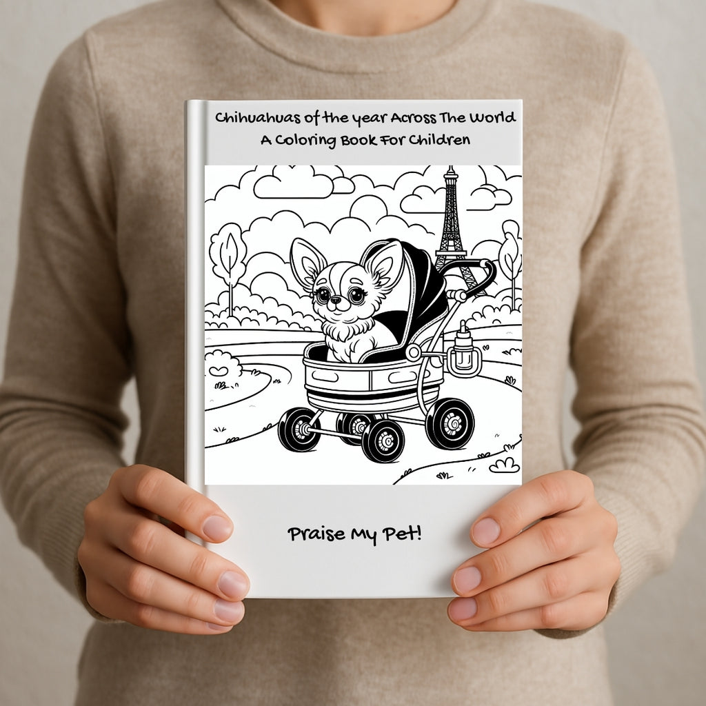 Chihuahuas of the year Across The World: A Coloring Book For Children