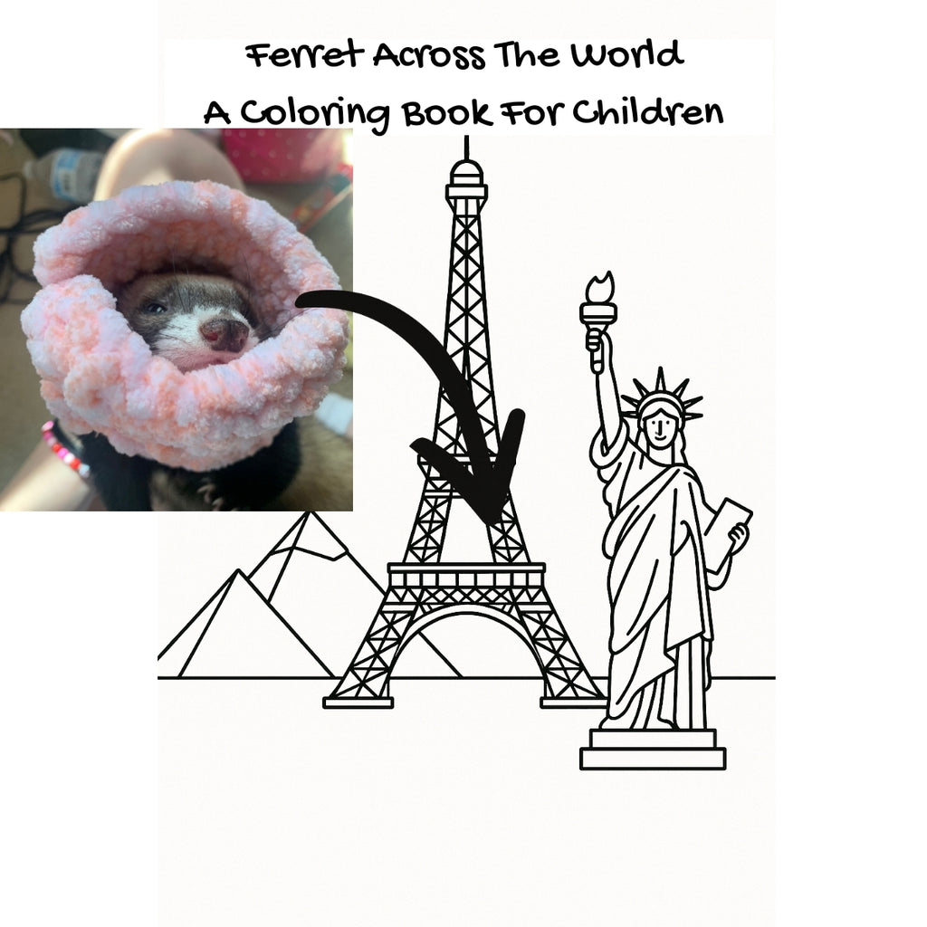 Ferret Across The World: A Coloring Book For Children