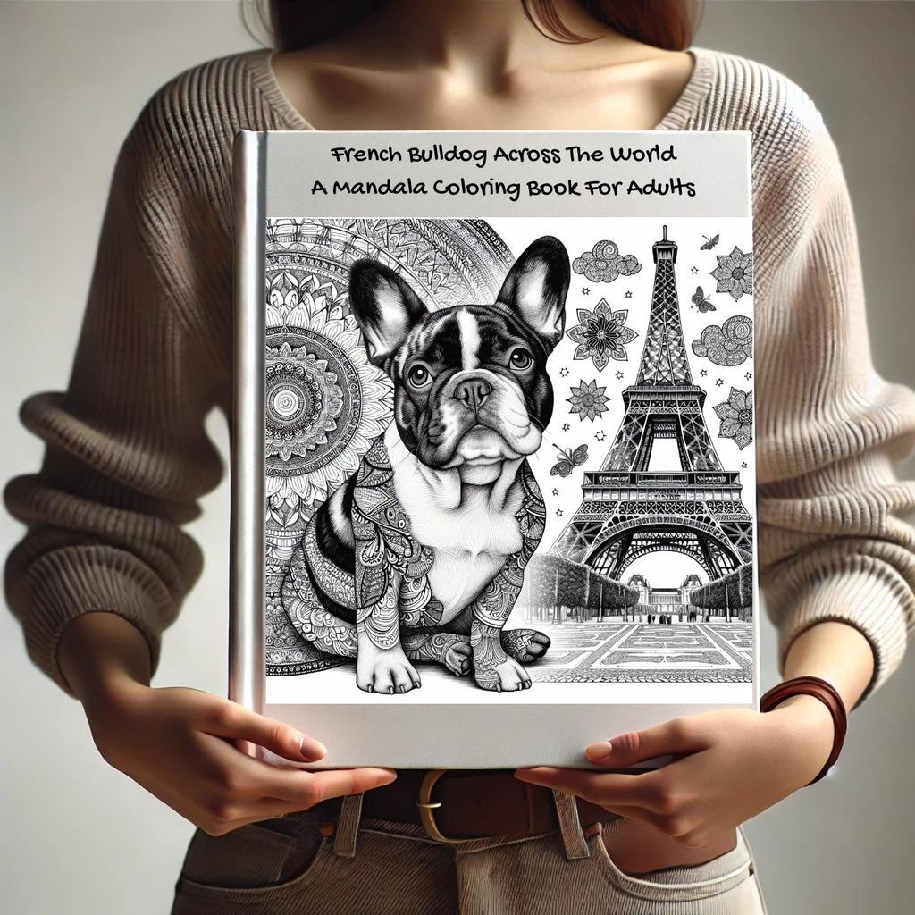 French Bulldog Across The World: A Mandala Coloring Book For Adults