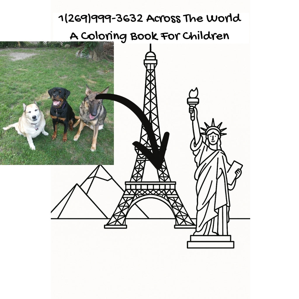 1(269)999-3632 Across The World: A Coloring Book For Children
