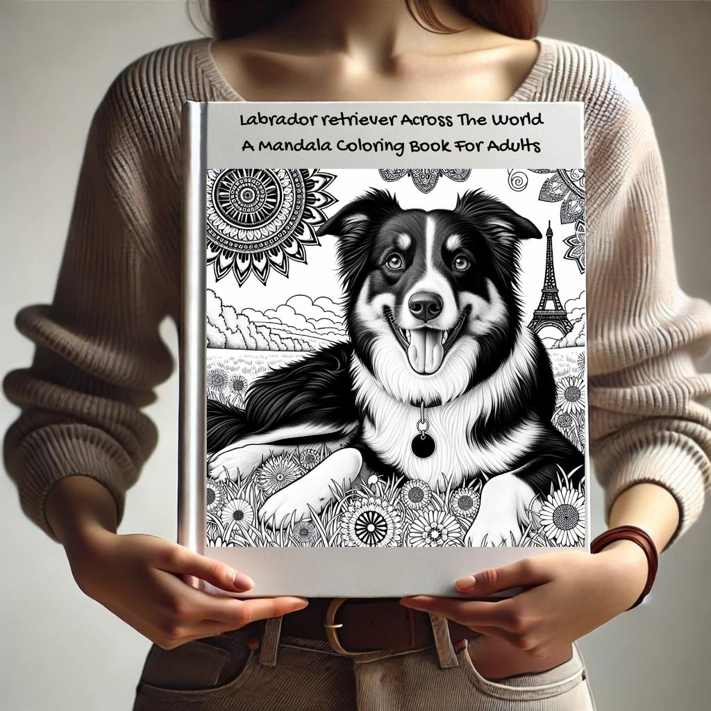 Labrador retriever Across The World: A Mandala Coloring Book For Adults