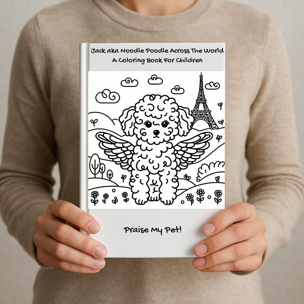 Jack aka Noodle Poodle Across The World: A Coloring Book For Children