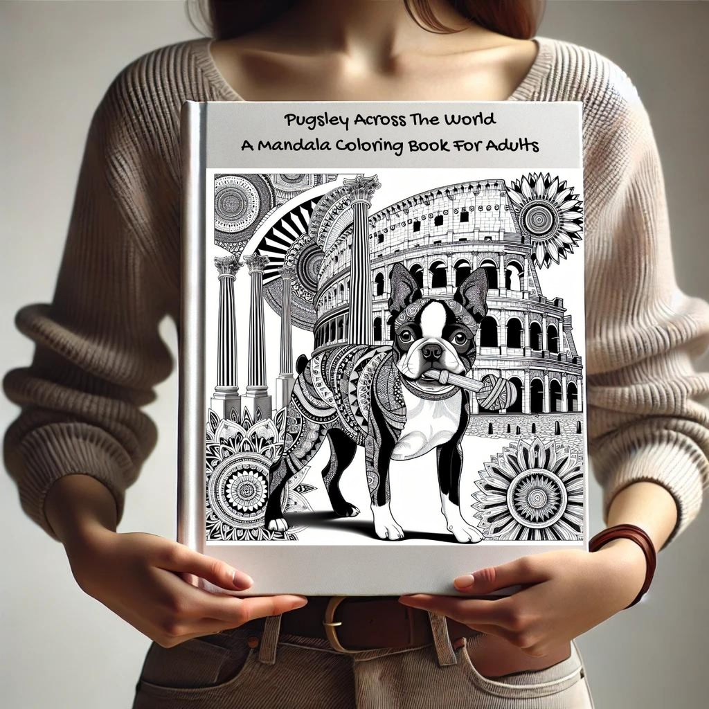 Pugsley Across The World: A Mandala Coloring Book For Adults