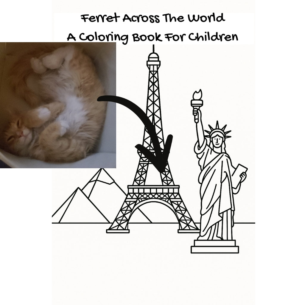 Ferret Across The World: A Coloring Book For Children