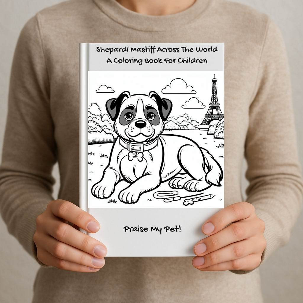 Shepard/ Mastiff Across The World: A Coloring Book For Children