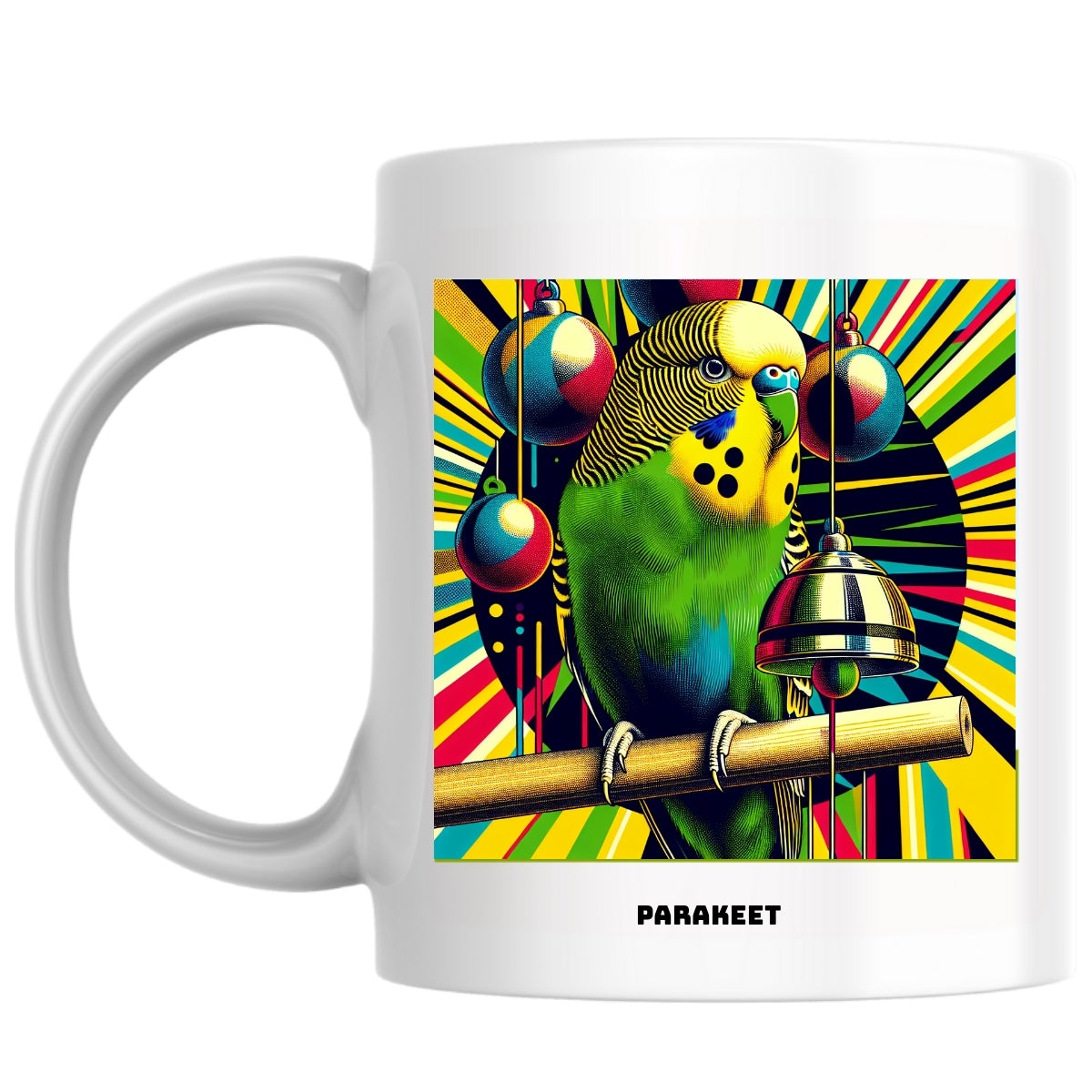 Parakeet the Magnificent: Pop Art Coffee Mug