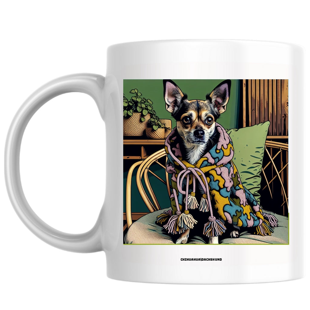Chihuahua\Dachshund the Magnificent: Pop Art Coffee Mug