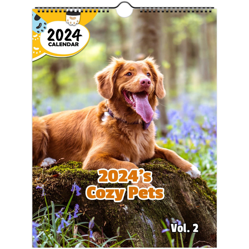 2024's Cozy Pets Volume Two: 2024 Wall Calendar (Published)