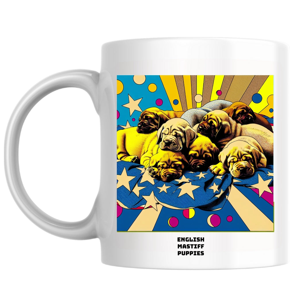 English Mastiff puppies the Magnificent: Pop Art Coffee Mug