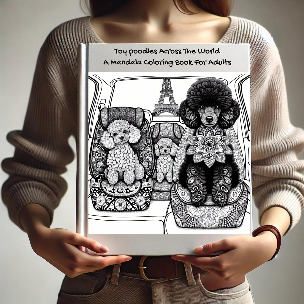 Toy poodles Across The World: A Mandala Coloring Book For Adults