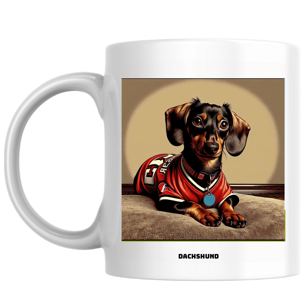 Dachshund the Magnificent: Pop Art Coffee Mug