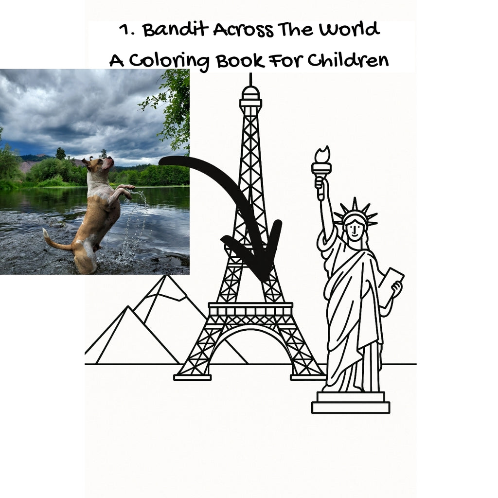 1. Bandit Across The World: A Coloring Book For Children
