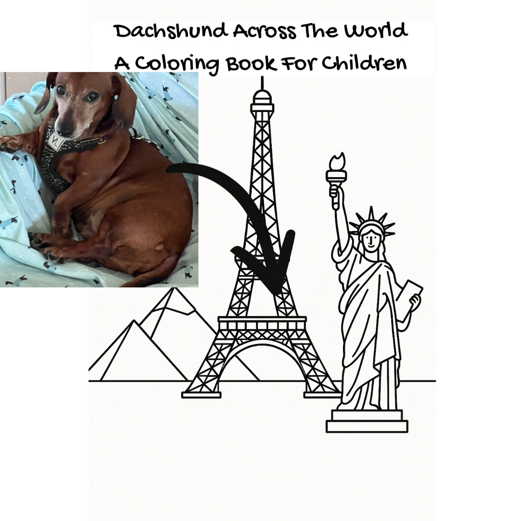 Dachshund Across The World: A Coloring Book For Children