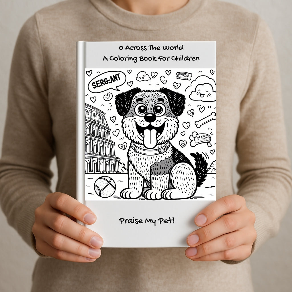 0 Across The World: A Coloring Book For Children