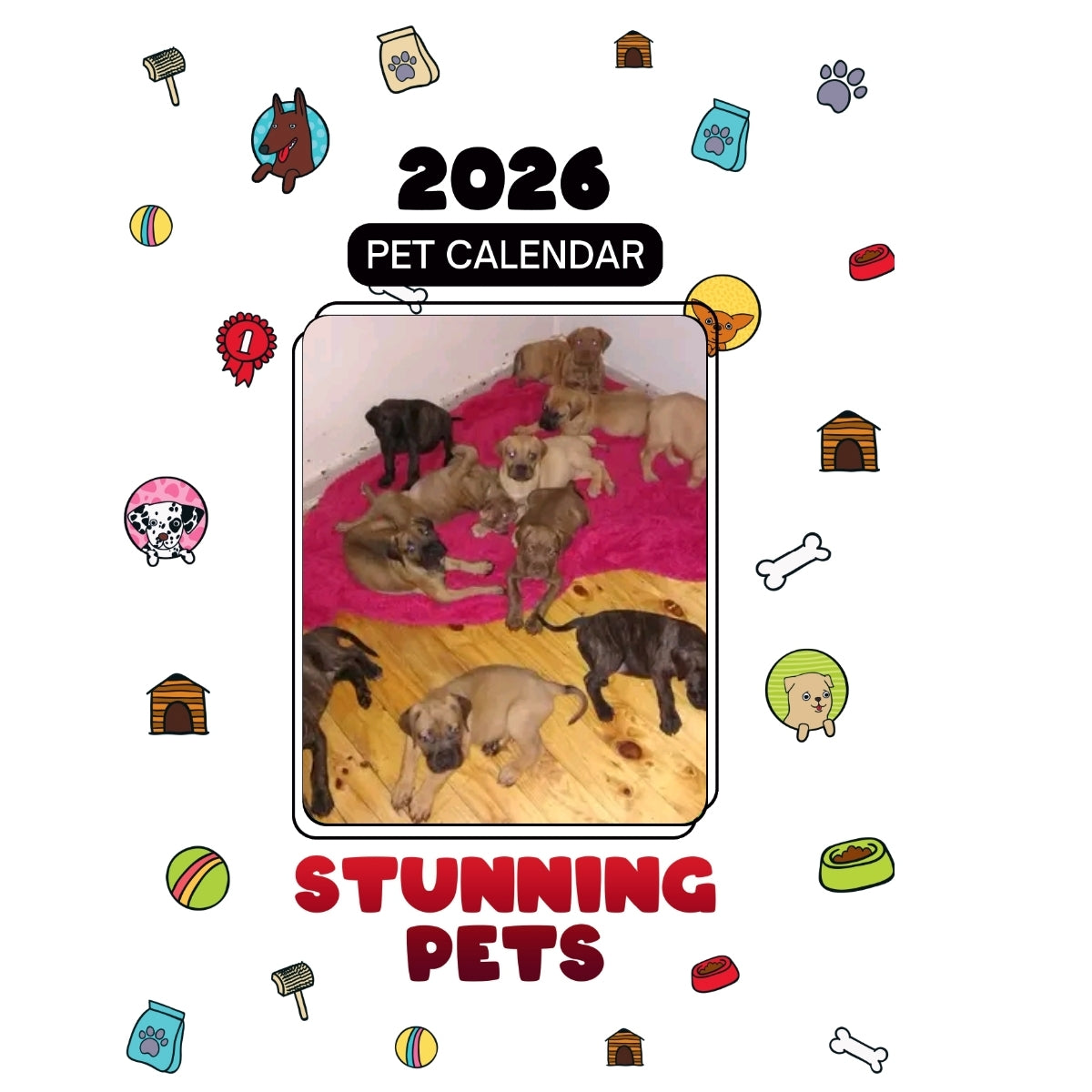 Bullmastiff Puppies Headlines Stunning Pets: A 2026 Pet Calendar