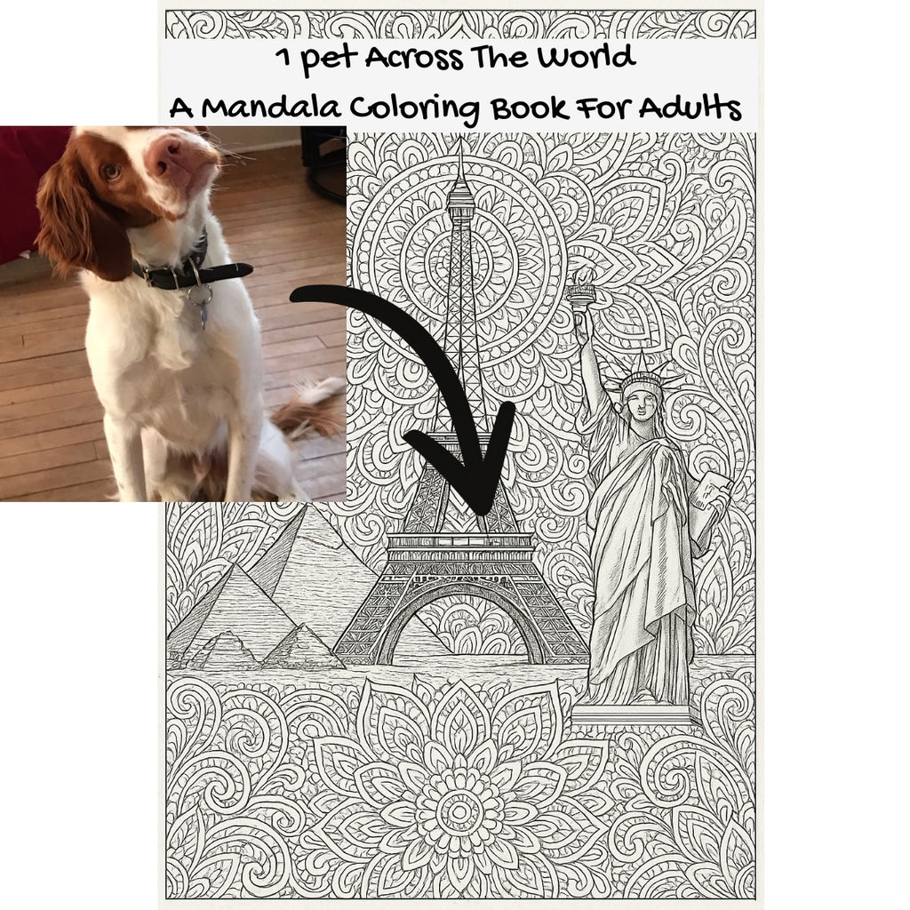 1 pet Across The World: A Mandala Coloring Book For Adults