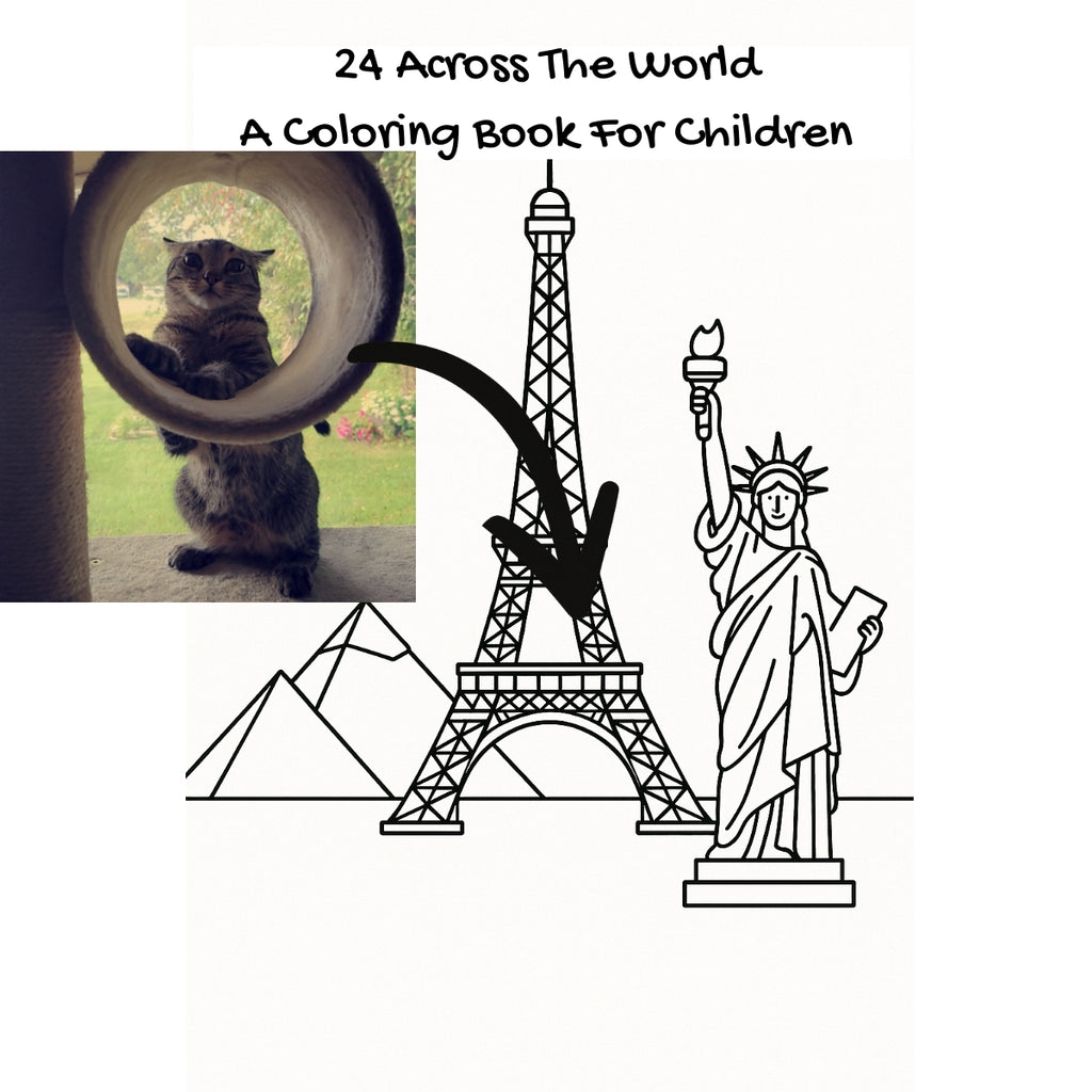 24 Across The World: A Coloring Book For Children