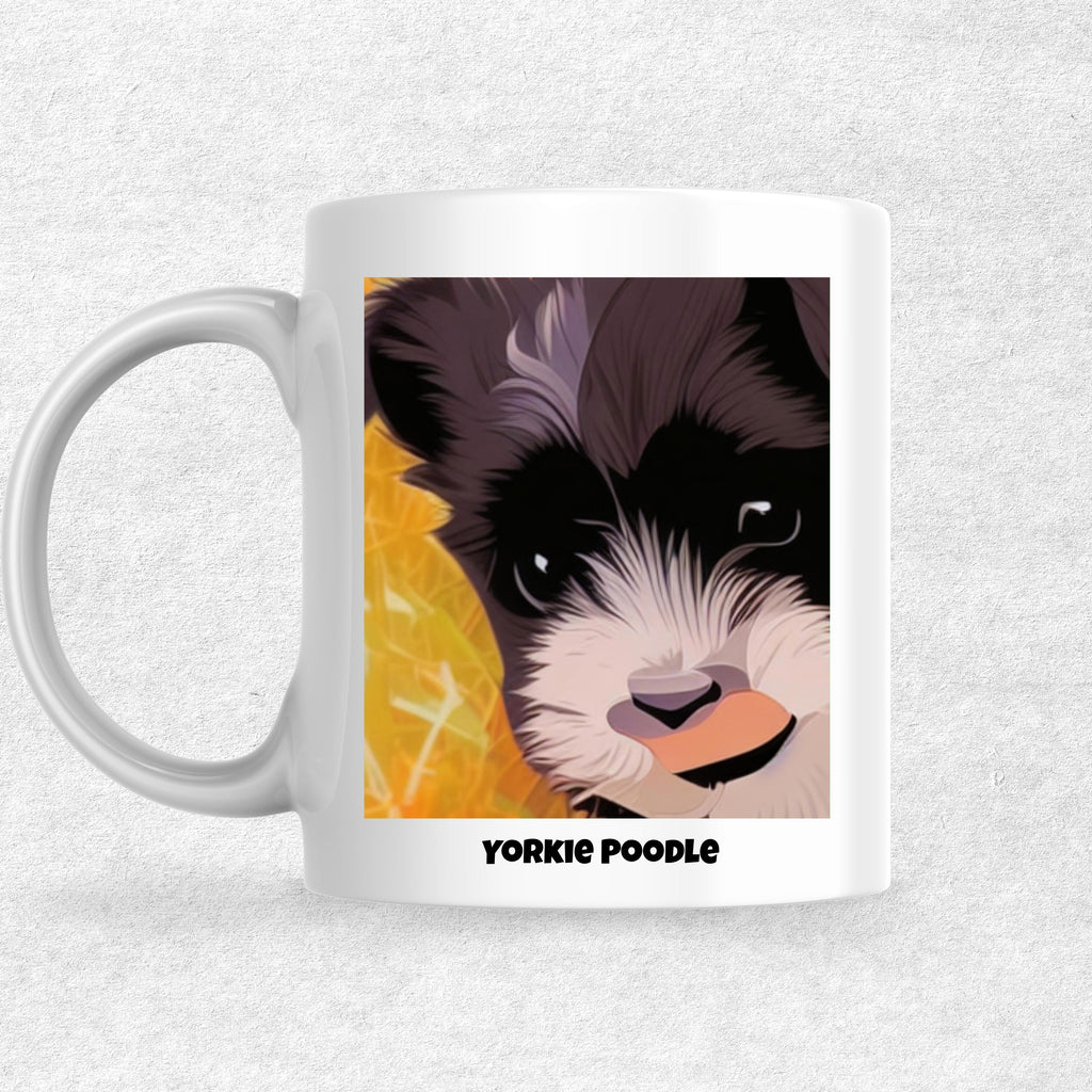 Yorkie Poodle the Magnificent: Pop Art Coffee Mug