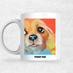 Puggy Sue the Magnificent: Pop Art Coffee Mug