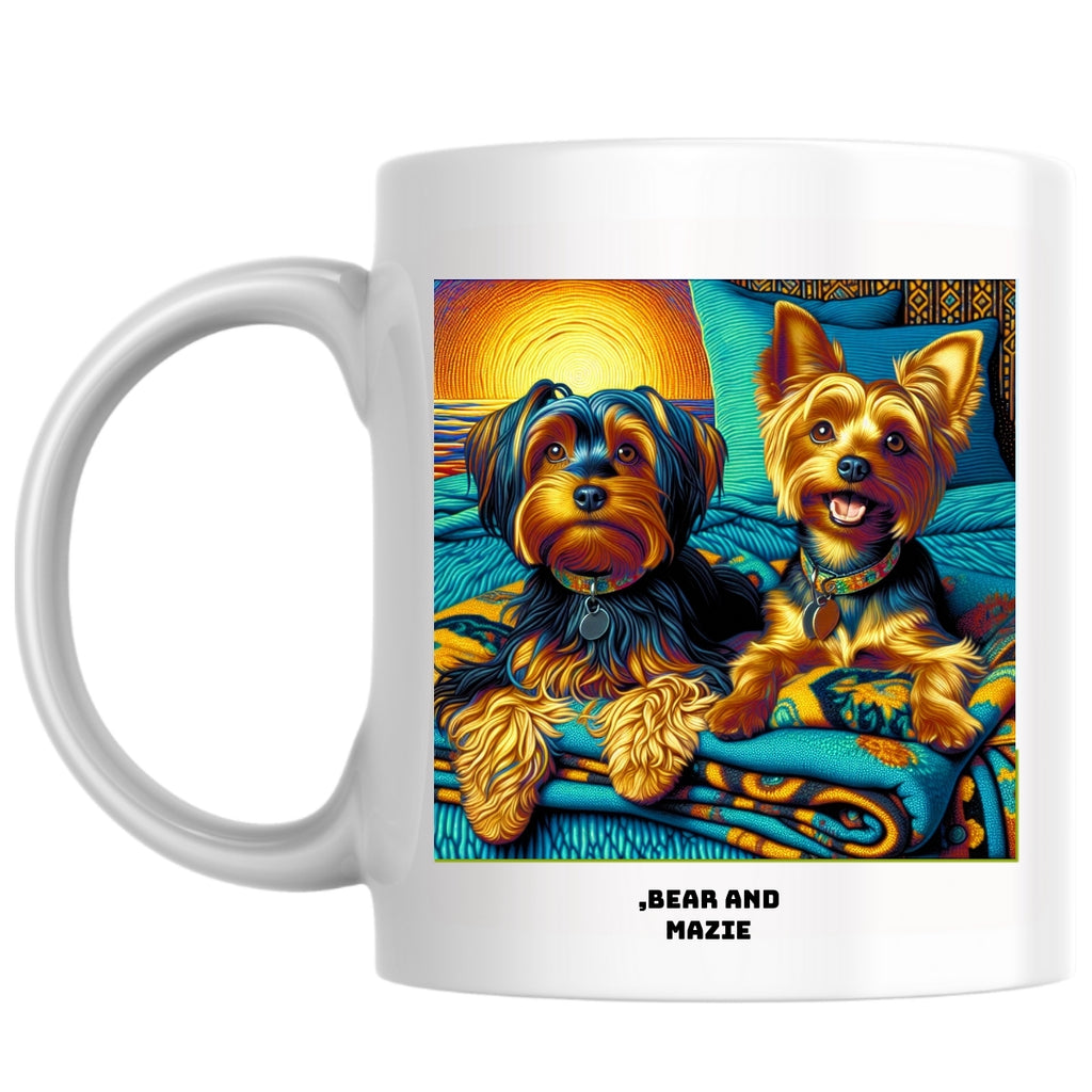 ,bear and mazie the Magnificent: Pop Art Coffee Mug