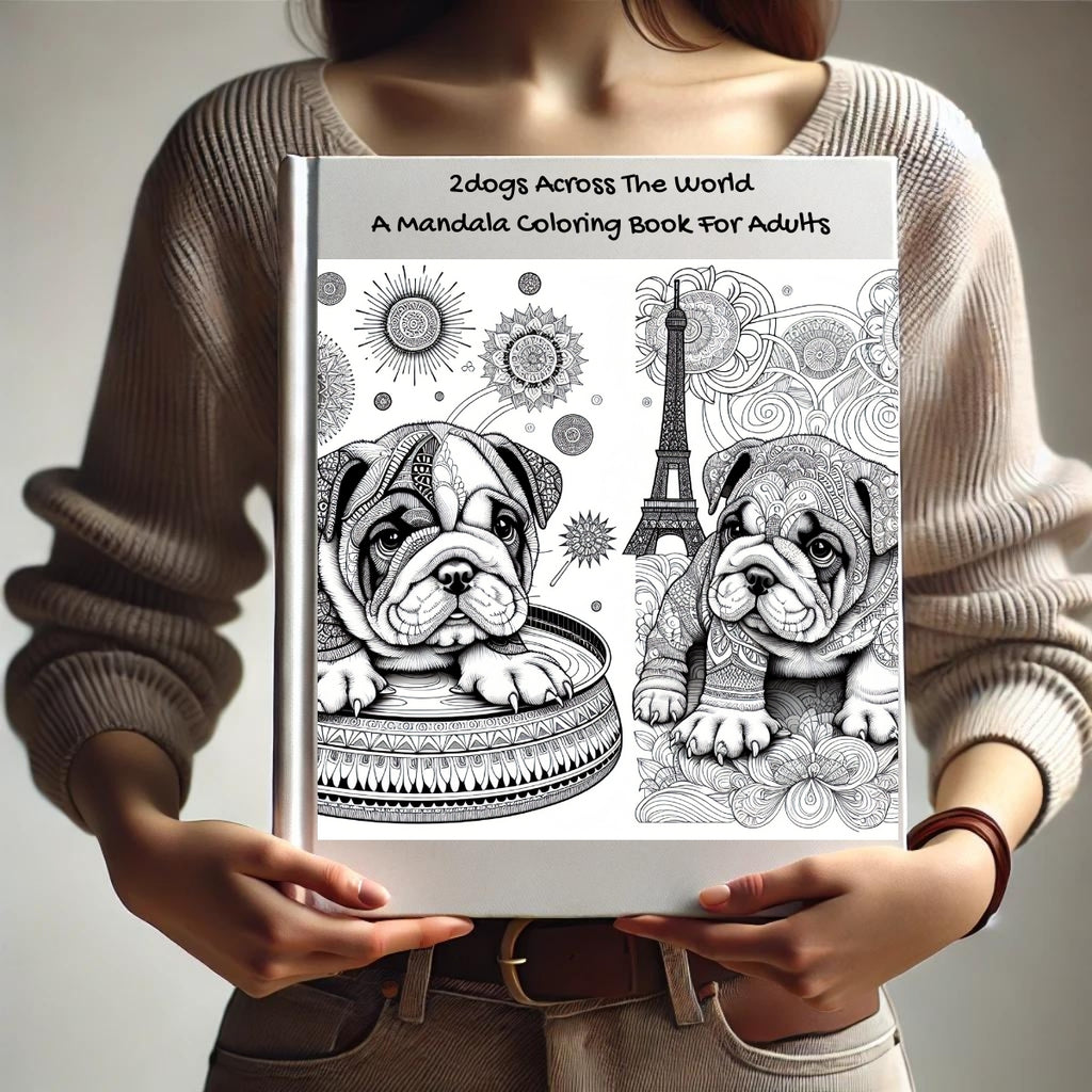 2dogs Across The World: A Mandala Coloring Book For Adults