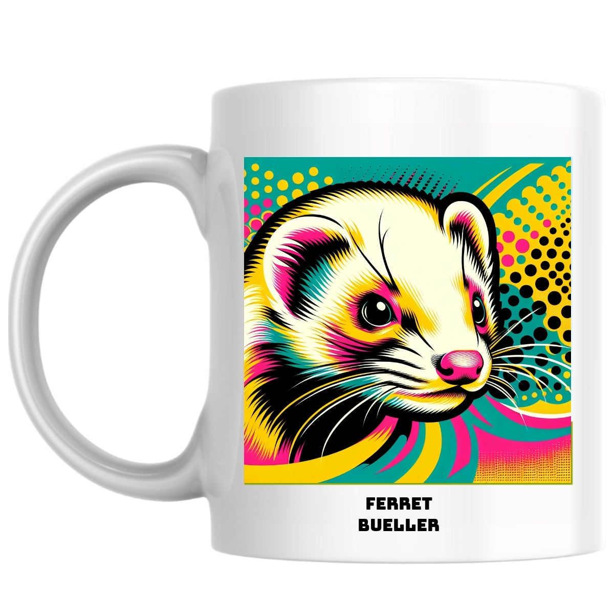 Ferret Bueller the Magnificent: Pop Art Coffee Mug