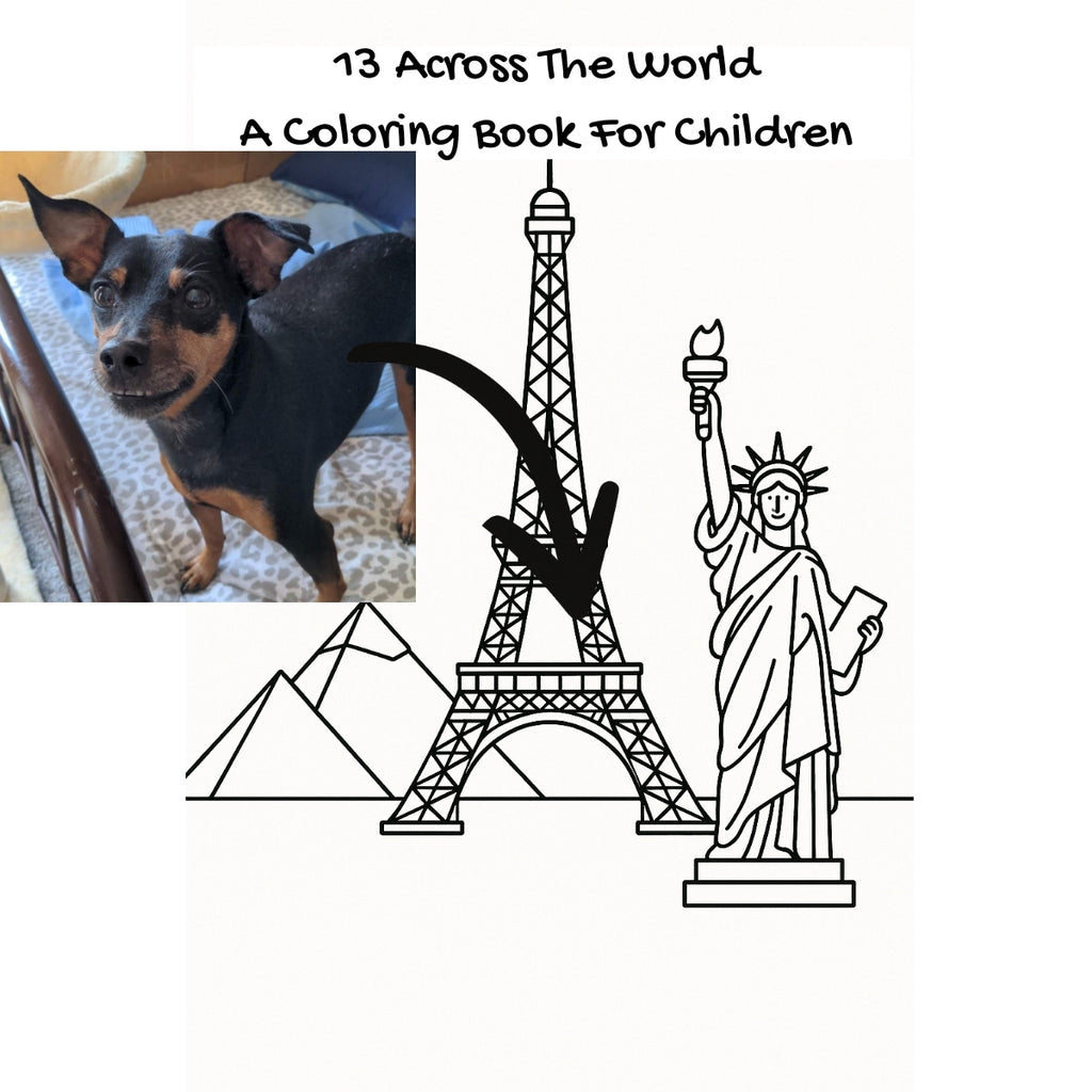 13 Across The World: A Coloring Book For Children
