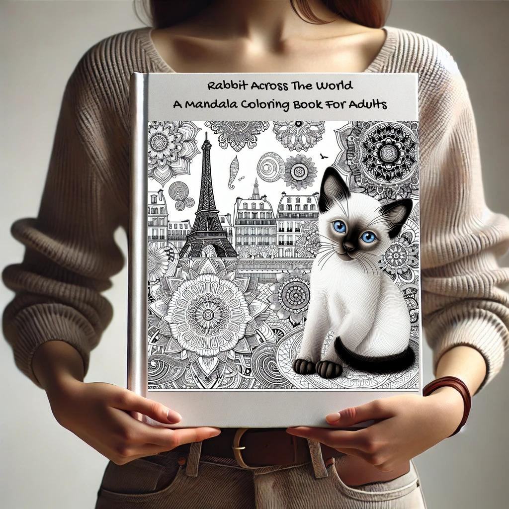 Rabbit Across The World: A Mandala Coloring Book For Adults