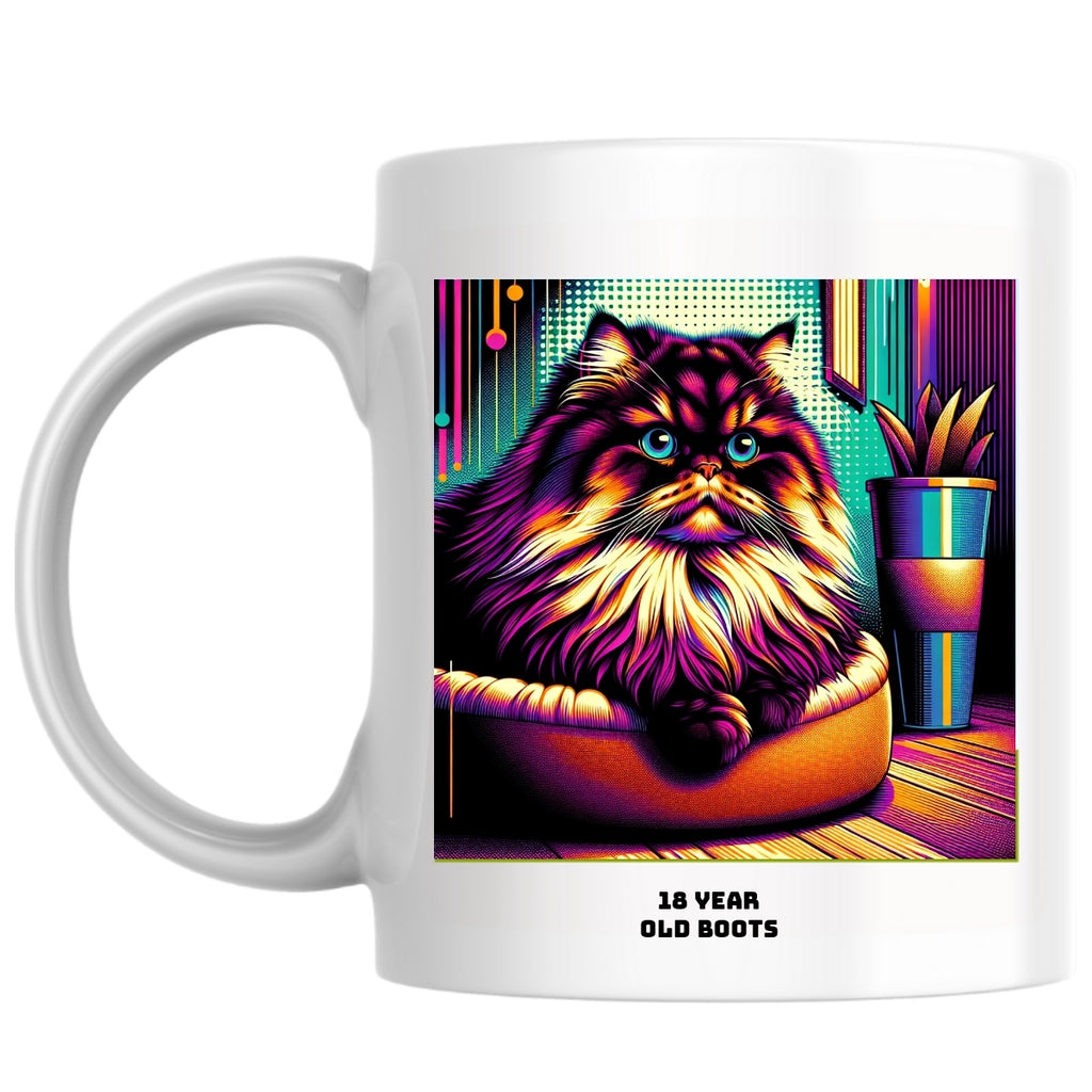 18 year old Boots the Magnificent: Pop Art Coffee Mug