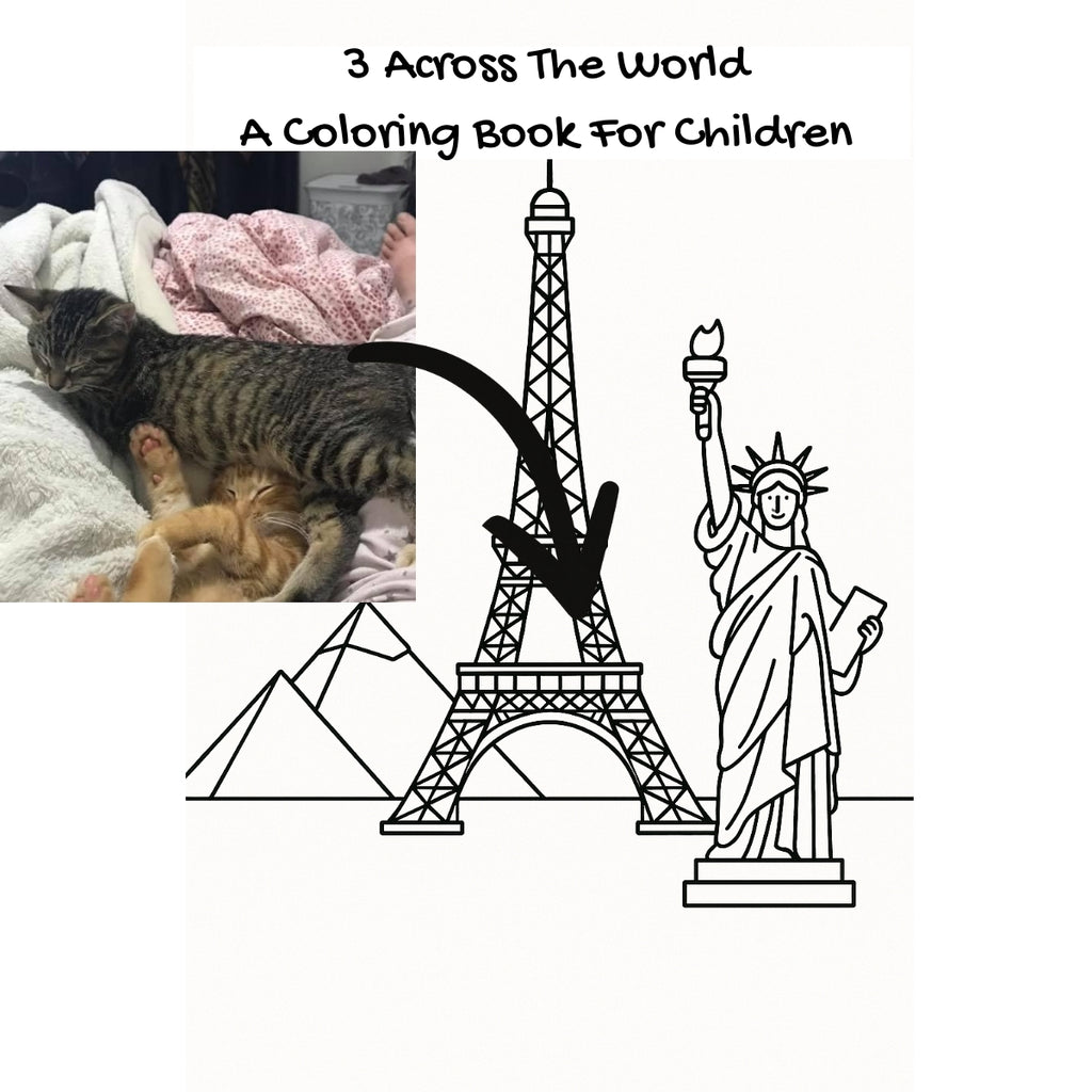 3 Across The World: A Coloring Book For Children