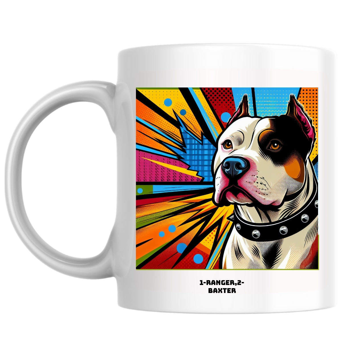 1-ranger,2-baxter the Magnificent: Pop Art Coffee Mug