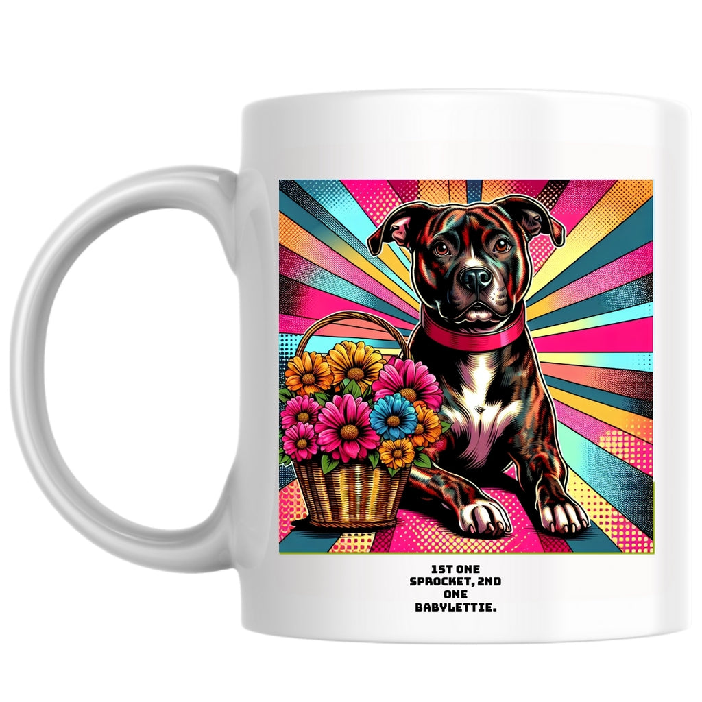 1st one Sprocket,  2nd one BabyLettie. the Magnificent: Pop Art Coffee Mug