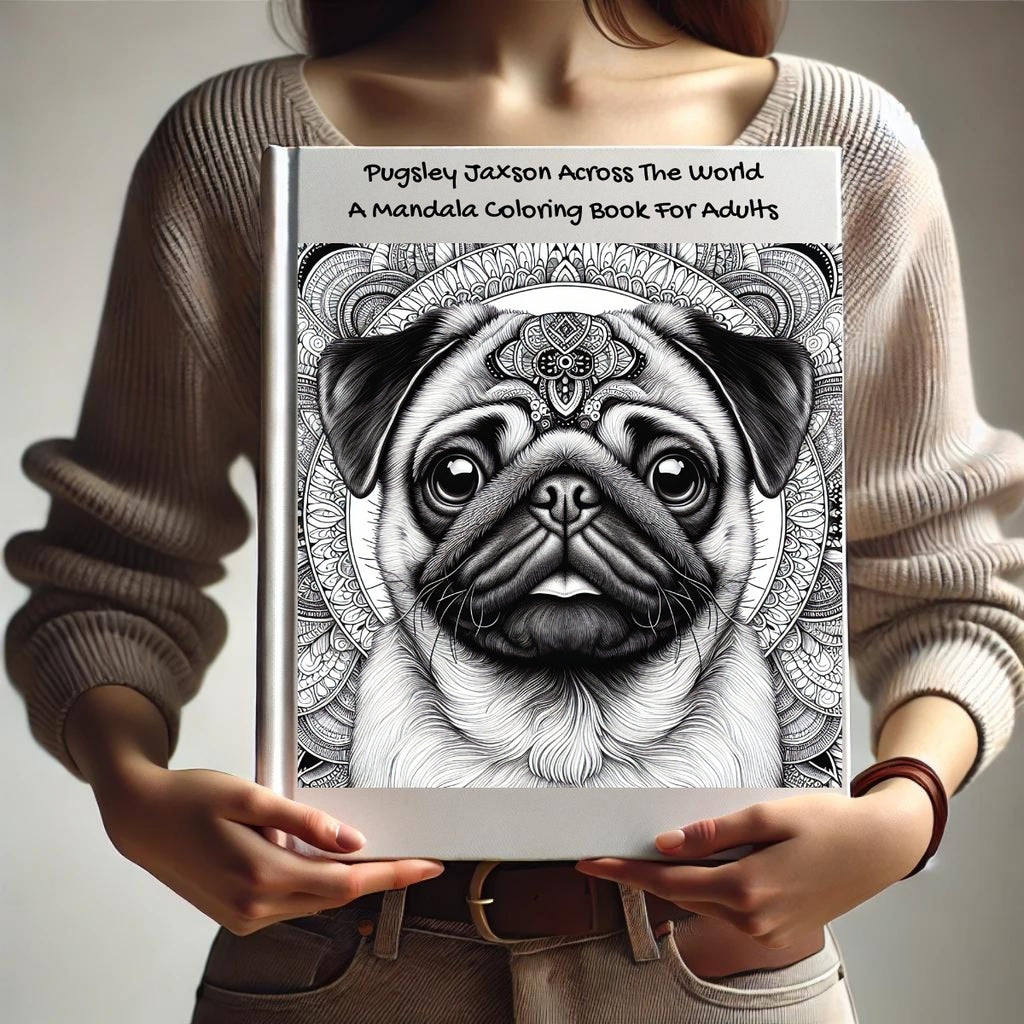Pugsley Jaxson Across The World: A Mandala Coloring Book For Adults